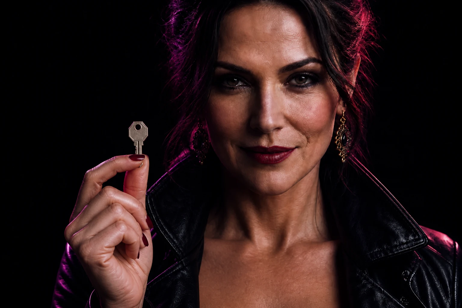 Feminine Keeper holding the keys